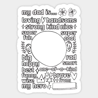 Fathers Day DIY Sticker